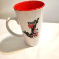 Disney Dining | Disney Mickey Mouse 16oz Mug Cup Letter J 6"H Red Inside Ec | Color: Red/White | Size: Os