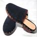 J. Crew Shoes | J.Crew Dakota Clogs Black Suede Women's Size 12 | Color: Black/Brown | Size: 12