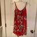 Anthropologie Tops | E By Eloise Anthropologie Top Tank Red White Floral Size Xs | Color: Red/White | Size: Xs