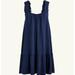 J. Crew Dresses | New J Crew Broken-In Jersey Knit Mini Dress Cover-Up S Nwt Navy Ruffle Strap | Color: Blue | Size: S