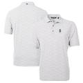 Men's Cutter & Buck Gray Seattle Mariners Virtue Eco Pique Botanical Print Recycled Polo
