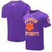 Men's Pro Standard Purple Clemson Tigers Classic Stacked Logo T-Shirt