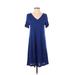 Apt. 9 Casual Dress - A-Line: Blue Dresses - Women's Size Small