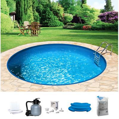Rundpool MY POOL BWT "HOLIDAY", weiß, H:150cm Ø:400cm, Schwimmbecken, Höhe 150 cm, in versch. Größen verfügbar Image