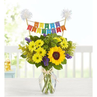 1-800-Flowers Everyday Gift Delivery Fields Of Europe Summer W/ Happy Birthday Banner Small