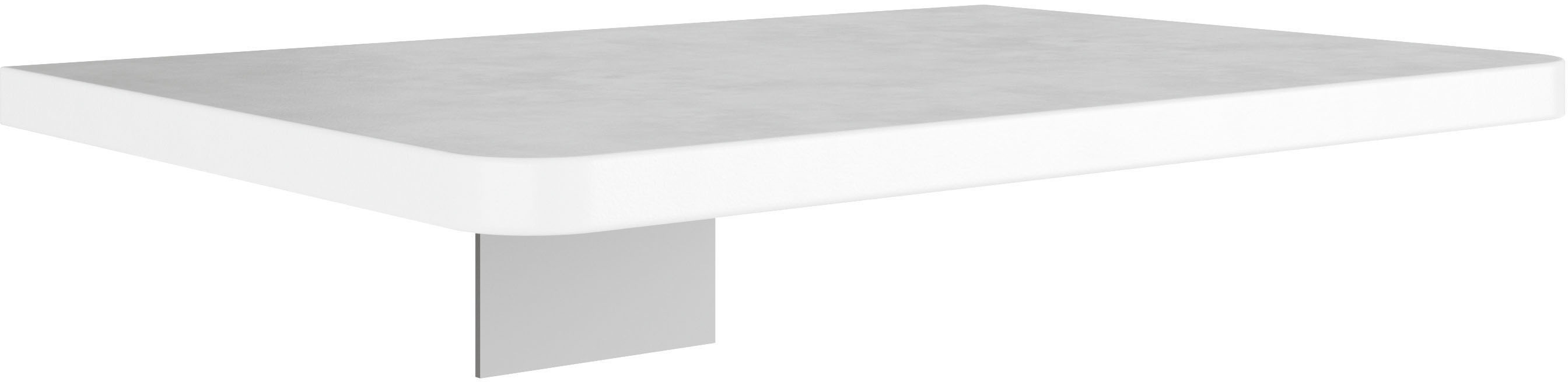 Ablagetisch PRIESS "Nachttisch, Nachtkonsole Barkhausen", weiß (lichtweiß), B:35cm T:50cm, Tische, Ablagetisch, Praktische Ablagefläche für die Bettenserie Barkhausen