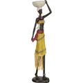 Afrikafigur GILDE "Afrikanerin Auma" Dekofiguren Gr. B/H/T: 10 cm x 46 cm x 9 cm, braun Weitere Figuren Skulpturen