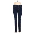 Gap Jeans - Mid/Reg Rise Skinny Leg Denim: Blue Bottoms - Women's Size 29 - Dark Wash