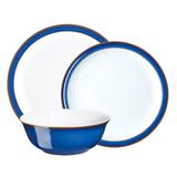 Denby Imperial Stoneware Dinnerware Set - Service for 4 Ceramic/Earthenware/Stoneware in Blue | Wayfair IMP-12PC