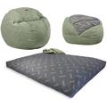 CordaRoy's Chenille Convertible Bean Bag Chair Metal | 32 H x 42 W x 42 D in | Wayfair FC-CH-MO