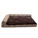 FurHaven Southwest Kilim Deluxe Chaise Lounge Orthopedic Sofa-Style Pet Bed Polyester in Black/Brown | 8 H x 40 W x 32 D in | Wayfair 84536261