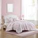 Laura Ashley Delphine Pink/White Standard Cotton Reversible 3 Piece Comforter Set Polyester/Polyfill/Cotton in Pink/Yellow | Wayfair USHSA51254459