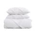 Laura Ashley Microfiber Reversible 3 Piece Comforter Set Polyester/Polyfill/Microfiber in White | Twin Comforter + 1 Standard Sham | Wayfair