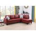 Multi Color Sectional - Ebern Designs Tamez 97" Wide Faux Leather Sofa & Chaise Faux Leather | 33.5 H x 97 W x 66.5 D in | Wayfair