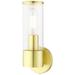 1 Light Satin Brass ADA Single Sconce