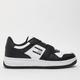 Tommy Jeans retro basket trainers in black & white