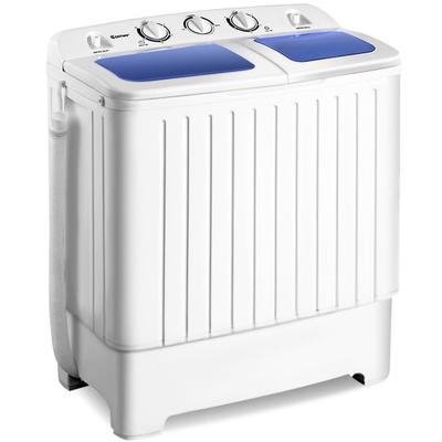 Costway 20 lbs Compact Twin Tub Washing Machine fo...