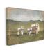 August Grove® Sheep & Lamb Family Rural Grazing by Sara Baker - Wrapped Canvas Painting Canvas in Green | 24 H x 30 W x 1.5 D in | Wayfair