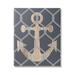 Stupell Industries Nautical Anchor Linked Rope by Lil' Rue - Wrapped Canvas Graphic Art Metal in Brown/Gray/White | 40 H x 30 W x 1.5 D in | Wayfair