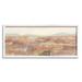 Stupell Industries Abstract Neutral Prairie Landscape by Nina Blue - Floater Frame Painting on in Brown/Gray/Green | 10 H x 24 W x 1.5 D in | Wayfair