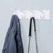 17 Stories Venado 4 - Hook Wall Mounted Coat Rack in Dark Brown Wood/Metal in White | Wayfair 43ED7981D3DC4DFDA54E6C765520FB55