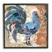 Stupell Industries Vintage Rooster Floral Collage Gray Framed Giclee Art By Evelia Designs Wood in Brown | 12 H x 12 W x 1.5 D in | Wayfair