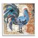 Stupell Industries Vintage Rooster Floral Collage Gray Framed Giclee Art By Evelia Designs Wood in Brown | 17 H x 17 W x 1.5 D in | Wayfair