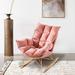 Everly Quinn Rocking Chair Metal in Pink | 37 H x 36 W x 35 D in | Wayfair 3A11AE328B1C407BBF48BDBB0BEB0133