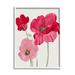 Stupell Industries Romantic Red Poppies Trio by Lanie Loreth - Floater Frame Graphic Art on Wood in Brown/Pink/Red | 14 H x 11 W x 1.5 D in | Wayfair