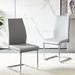 Ivy Bronx Deshonda Iron Side Chair Faux Leather/Upholstered in Gray | 37.62 H x 15.73 W x 23.25 D in | Wayfair 873C343DF4F14DF48433A93DEED31B98