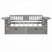 Red Barrel Studio® Marlanna Daybed, Wooden Bed, Platform Bed Wood in Gray | 34.1 H x 79.5 W x 41.1 D in | Wayfair 2F8787F17C264742A3C9442ADB9BB94B