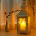 Darby Home Co Wall Lantern w/ Candle Included Glass/Metal in White | 14.5 H x 6 W x 6 D in | Wayfair 4B124D202970444D80ED0FECD7F963B2