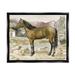 Stupell Industries Rural Horse Country Scene - Painting Canvas in Brown | 17 H x 21 W x 1.7 D in | Wayfair au-315_ffb_16x20