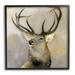Stupell Industries Elk Forest Wildlife Portrait - Painting Canvas in Brown | 12 H x 12 W x 1.5 D in | Wayfair au-316_fr_12x12