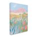 Stupell Industries Desert Canyon Vivid Cacti Plants by Sally Swatland - Painting Canvas in Blue/Green/Pink | 20 H x 16 W x 1.5 D in | Wayfair