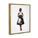 Stupell Industries Glam Brand Fashion Shopping Woman by Sally Swatland - Graphic Art Canvas in Black/Brown | 31 H x 25 W x 1.7 D in | Wayfair