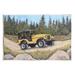 Stupell Industries Off Road Adventure Yellow Truck Floater Canvas Wall Art By Sara Baker Wood in Brown | 10 H x 15 W x 0.5 D in | Wayfair