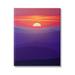 Stupell Industries Red Sunrise Mountain Horizon Floater Canvas Wall Art By Rick Berk Canvas in Indigo | 30 H x 24 W x 1.5 D in | Wayfair