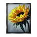 Stupell Industries Sunflower Blossom Close Up Floater Canvas Wall Art By Ashley Aldridge Canvas in Yellow | 21 H x 17 W x 1.7 D in | Wayfair