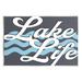 Stupell Industries Lake Life Water Waves Phrase Floater Canvas Wall Art By Lil' Rue Wood in Brown | 13 H x 19 W in | Wayfair at-862_wd_13x19