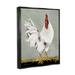 Stupell Industries White Rooster Farmhouse Animal Floater Canvas Wall Art By Stephanie Workman Marrott Canvas in Gray/Red/White | Wayfair