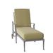Woodard Wiltshire 79.3" Long Reclining Single Chaise Metal in Gray | 25 H x 28.25 W x 79.25 D in | Outdoor Furniture | Wayfair 4Q0470-72-20C/082