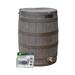 Good Ideas Rain Wizard Rain Collection Barrel 50-Gallon w/ Diverter Kit, Oak - 22