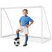 Costway 6 FT x 4 FT Portable Kids Soccer Goal Quick Set-up for
