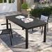 Pellebant Aluminum Extendable Patio Dining Table Outdoor Rectangular - 63"/ 95"(L) x 35"(W) x 30"(H)