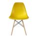 Eiffel Chair with natural wood legs, differents colours, Set of 2.