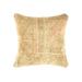 Canvello Vintage Turkish Hand Knotted Rug Pillow - 16" X 16" - Beige