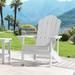 BONOSUKI Outdoor Adirondack Chair,HIPS Wooden-Like Finish Single Chair