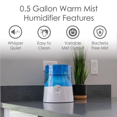 0.5 gallon warm fog humidifier