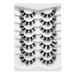 Pjtewawe eyelashes product title: dsd series short fried hair artificial fiber false eyelashes 7 pairs soft stem enlarge eyes